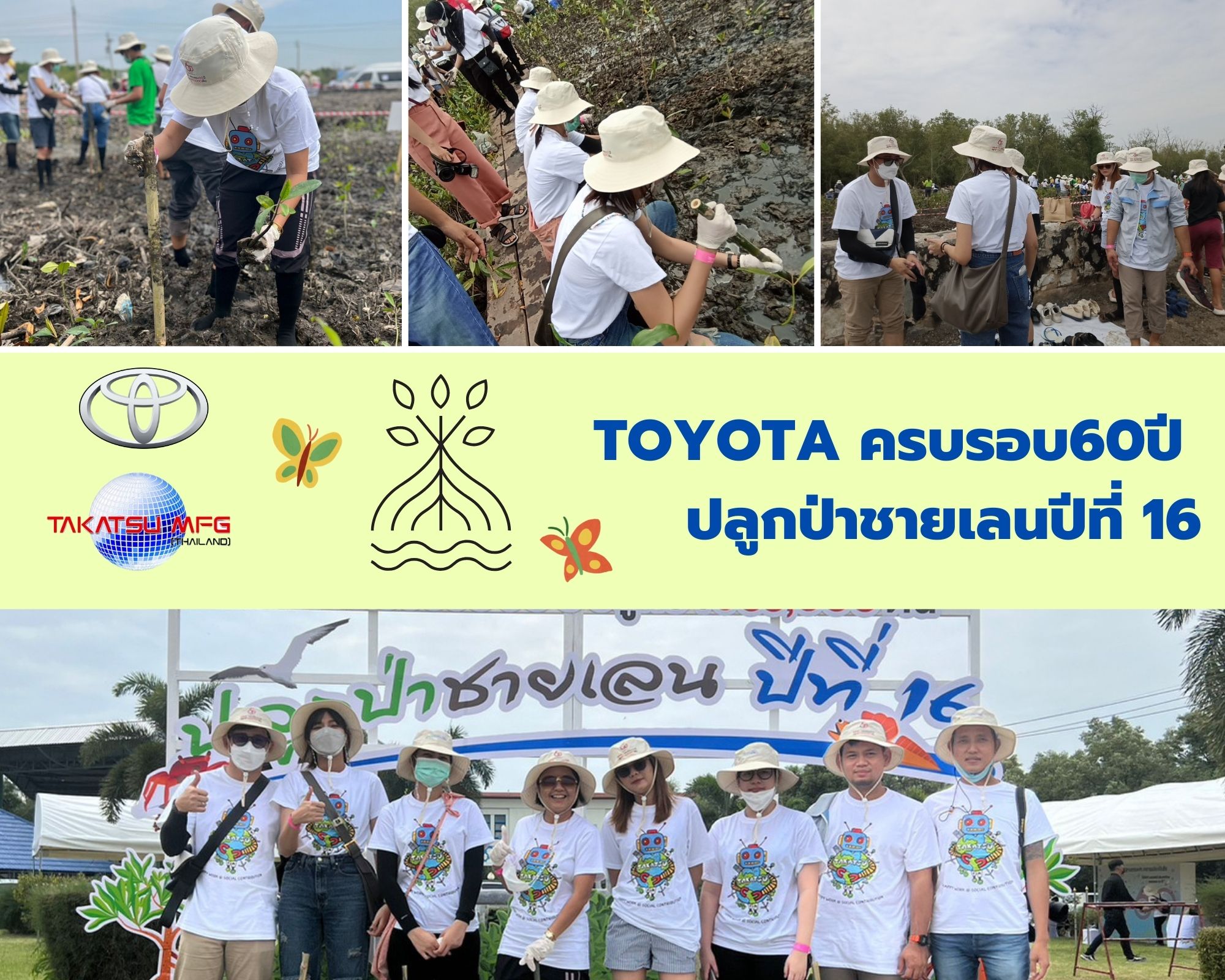 CSR : โครงการ TOYOYA ครบรอบ 60 ปี ปลูกป่าชายเลนปีที่ 16